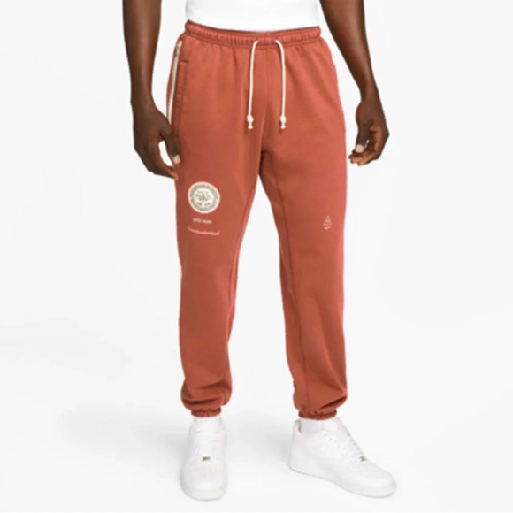 Nike Standard Issue Dri-Fit Men's Basketball Joggers in Rust Size Small - Picture 1 of 6